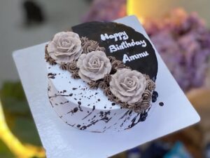 Premium Chocolate Cream Birthday Cake
